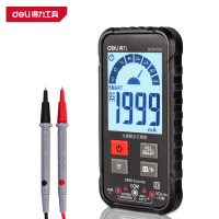 得力(deli)DL334503 大屏万用表 1999位电流测试 红黑色 1台