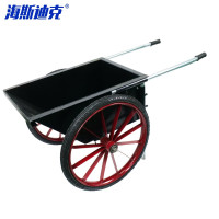 海斯迪克 加厚手推车翻斗车HKZ-18 黑色中号2.0厚(实心轮) 1辆