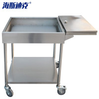 海斯迪克不锈钢调料车HKCL-253加厚平板款(带刹车) 1辆