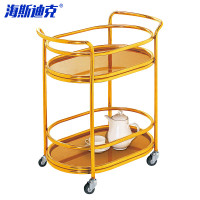 海斯迪克 椭圆形双层酒水车 HK-727 金色 1辆