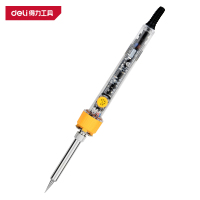得力(deli)DL5071 内热式调温电烙铁 60W尖头 透明 1把