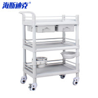 海斯迪克 轻音换药推车 HK-5176 三层大号双抽 1辆