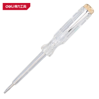 得力(deli)DL8001 测电笔 100-500V 氖灯 140mm 透明 1支