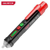 得力(deli)DL8012 非接触式测电笔 12-1000V AC 屏显 红色 1支