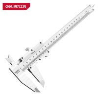 得力(deli)DL92200 游标卡尺 200mm 机械简易 银色 1把