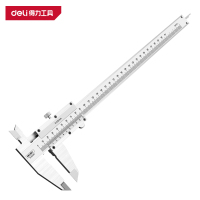 得力(deli)DL92300 游标卡尺 300mm 机械简易 银色 1把