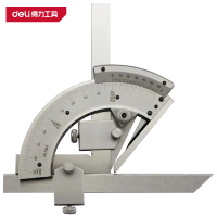得力(deli)DL7301 万能角度尺 0-320° 银色 1把