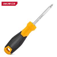 得力(deli)DL626125S 两用螺丝批 6/PH2×125mm 铬钒钢 黄色 1把