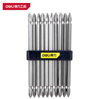 得力(deli)DL6907 高扭力 6.3mm 双头旋具头 PH2×150_S2 银 1支