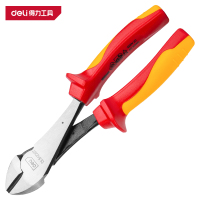 得力(deli)DL512207 绝缘大头斜口钳 7寸 红色 1把