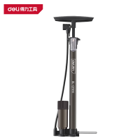得力(deli)DL-QT016 打气筒 Φ38*480mm 双增压带表 灰 1个