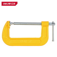 得力(deli)DL-G205 G字夹 5寸 黄新 1个