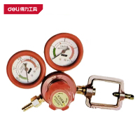 得力(deli)DL-YQE 乙炔减压器 2类型纯铜 红色 1只