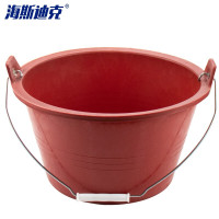 海斯迪克 HKWY-11 泥瓦工小灰桶 15.5cm常规款红色带手提 1个