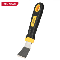 得力(deli)DL366002 油污铲刀 1.5寸弯刃 黄 1把