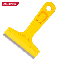得力(deli)DL4723C 清洁铲刀 145mm塑柄款 黄 1把