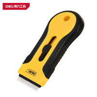 得力(deli)DL365105 除胶铲刀 105mm_10刀片 黄 1把