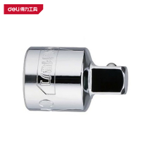 得力(deli)DL4005 12.5mm系列转接头 1/2转3/8 银色 1支