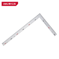 得力(deli)DL7130 钢拐尺 150*300mm 银色 1把