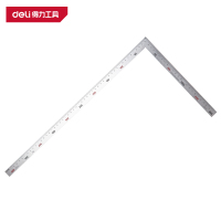 得力(deli)DL7150 钢拐尺 250*500mm 银色 1把