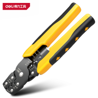 得力(deli)DL383007 压接剥线钳 黑色7.5寸 1把