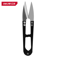 得力(deli)DL358201 纱剪 107mm 黑 1把