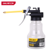 得力(deli)DL2402 透明塑料机油壶 250ml 黄色 1个