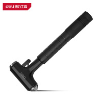 得力(deli)DL871002 汽车应急安全锤 金属手柄+割刀+手电筒 1把