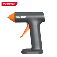 得力(deli)热熔胶枪 3.7V锂电胶枪 10W直流充电 HT2036 灰色 1把