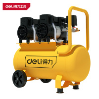 得力 无油小型充气泵 DL-WKY50-W1 1300W×2 50L 1台