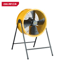 得力(deli)DL-GSF3-4D-W1 岗位式轴流风机 300mm 120W 单相低噪 黄色 1台