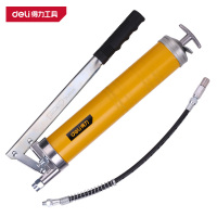 得力(deli)DL2602A 高压手动黄油枪 400CC 黄色 1把