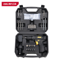 得力(deli)DL1021L 锂电钻工具套装 21件套 黑色 1套