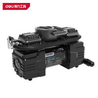 得力 充气泵 DL880100 灰色 有线数显式双缸 120W30L/min 1台