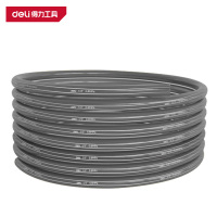 得力 高压家用洗车PVC水枪管 DL8072-20 20M 灰色 1卷