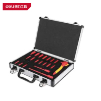 得力 6.3mm系列VDE绝缘套筒组套 DQ91006 黑色 20件 1套