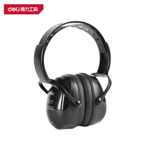得力(deli)DL523011 防噪音耳罩 31dB 黑色 1副