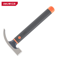 得力(deli)HT7010 Chome系列羊角锤 10oz 橙色 1把