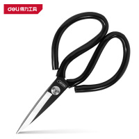 得力 套管剪刀 DL2615 黑色 200mm 1把