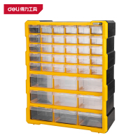 得力 零件柜 DL432039 475X380X160mm 39格 黄 1只