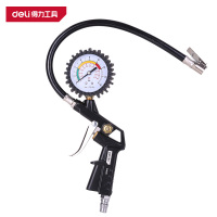 得力(deli)DL8530 高精度气压表 0-220psi指针 黑色 1个