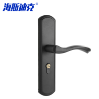 海斯迪克 木门卧室门锁 HKA-79 黑色 F款40门边距 1个
