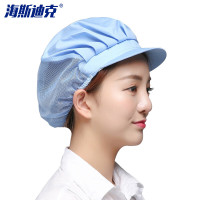 海斯迪克 防尘透气帽子 HK-801 天蓝半网半布 1个