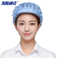 海斯迪克 防尘透气帽子 HK-801 天蓝全网 1个