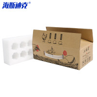 海斯迪克 珍珠棉鸡蛋托 HKL-328 10枚盖板中托加纸箱 1套