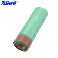 海斯迪克 抽绳垃圾袋 HKZX-55 45*50cm 加厚绿色红绳 20只 1卷