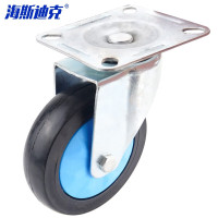 海斯迪克 轻音平板车脚轮 HKsq-299 中轻音 5寸万向轮 1个