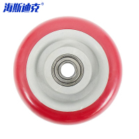 海斯迪克 中型聚氨酯轮 HKsq-500 枣红色 5寸 单配不含配件 1个