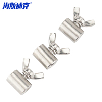 海斯迪克 304不锈钢钢丝绳螺丝锁头 HKsq-21 4mm 蝴蝶扣 5个 1包