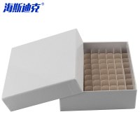 海斯迪克 纸质冷冻管盒 HKCL-441 1.8/2ml 81格防水 1个